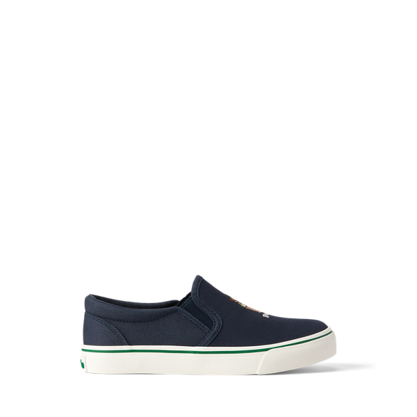 Keaton Polo Bear Canvas Slip-On Sneaker