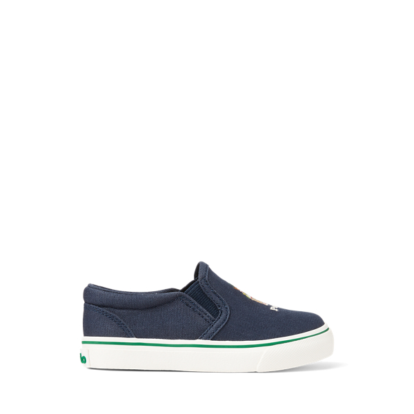 Keaton Polo Bear Canvas Slip-On Sneaker