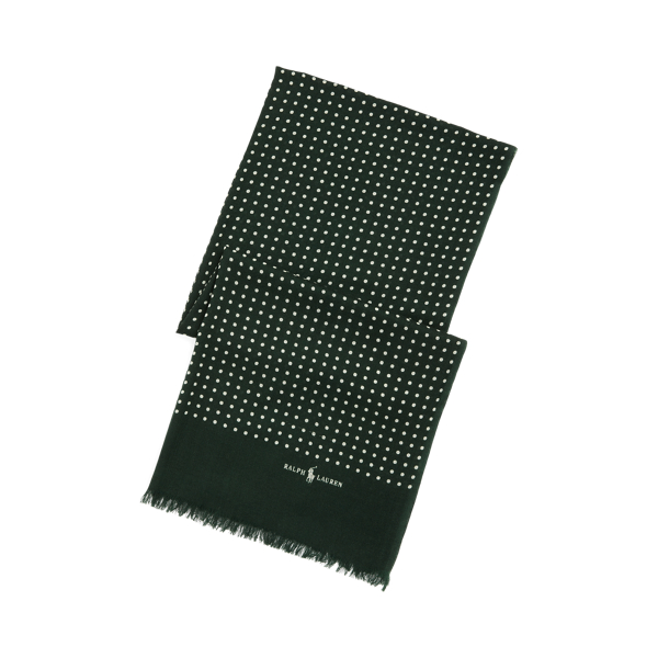 Polo Ralph Lauren Polka-Dot Wool-Cashmere Scarf