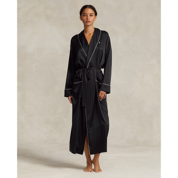 Stretch Silk Bath Robe