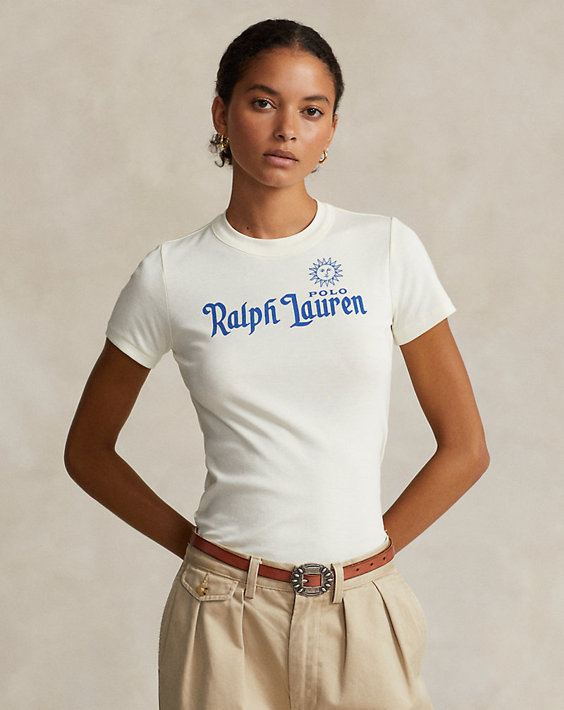 Maglietta in jersey di cotone con logo Polo Ralph Lauren 1