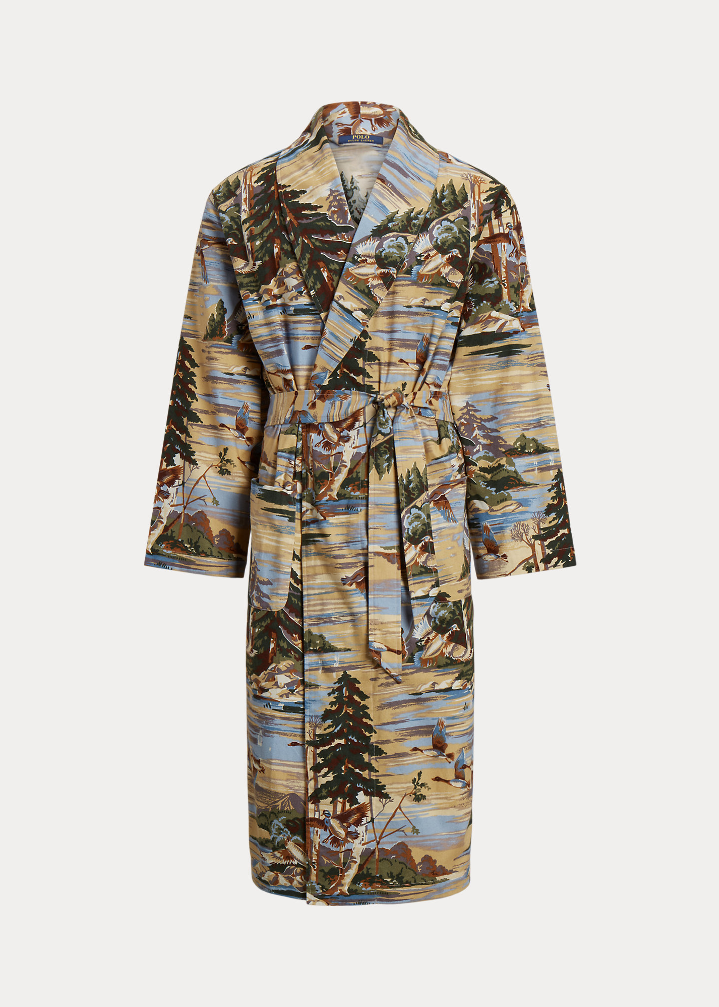 Print Flannel Robe