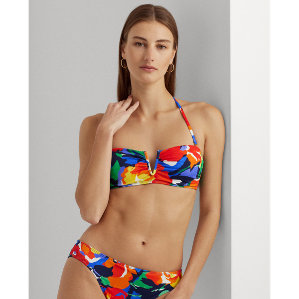 Floral Bandeau Bikini Top