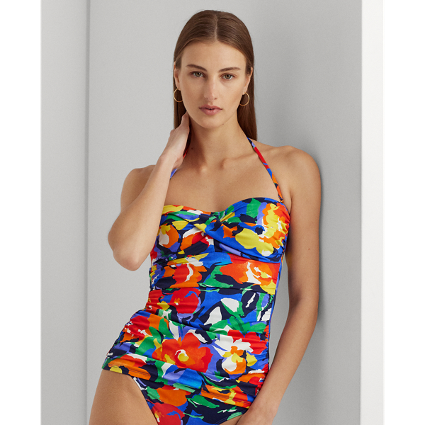 Floral Bandeau Tankini