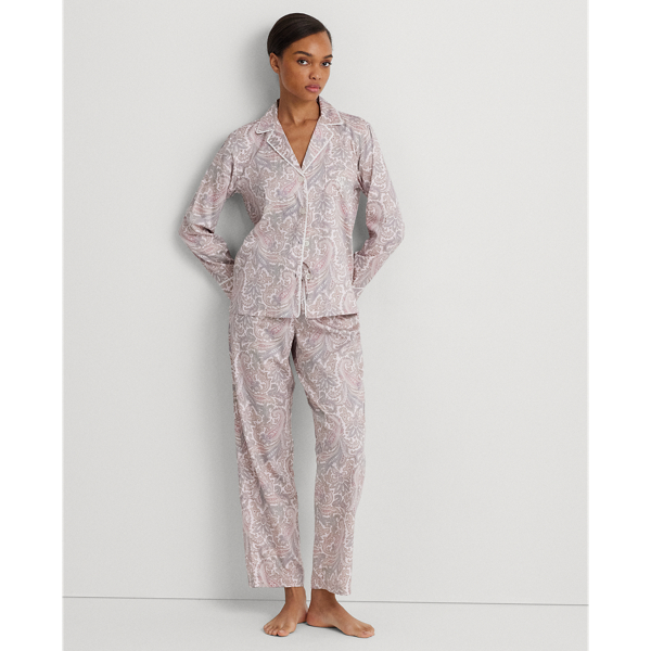 Paisley Cotton-Blend Sateen Sleep Set