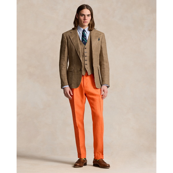 Pleated Linen Trouser Polo Ralph Lauren 1