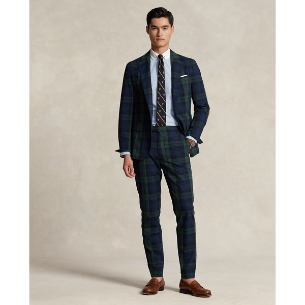 Plaid Seersucker Suit Trouser Polo Ralph Lauren 1