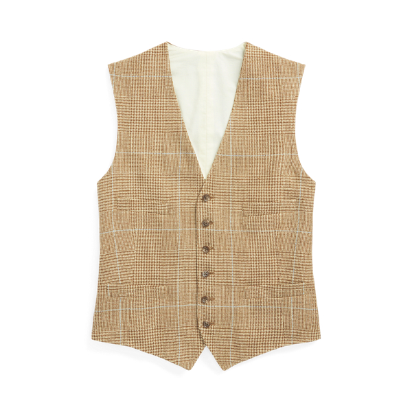 Polo Ralph Lauren herringbone-pattern wool waistcoat - Brown