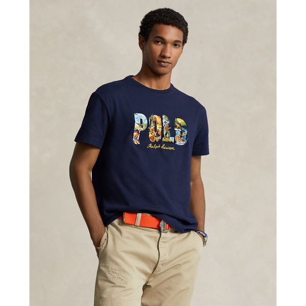 Cruise Navy Classic Fit Logo Jersey T-Shirt Polo Ralph Lauren 1