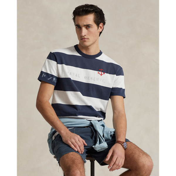 Classic Fit Striped Jersey T-Shirt Polo Ralph Lauren 1