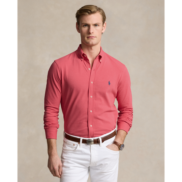 Mens red ralph lauren polo shirt cheap