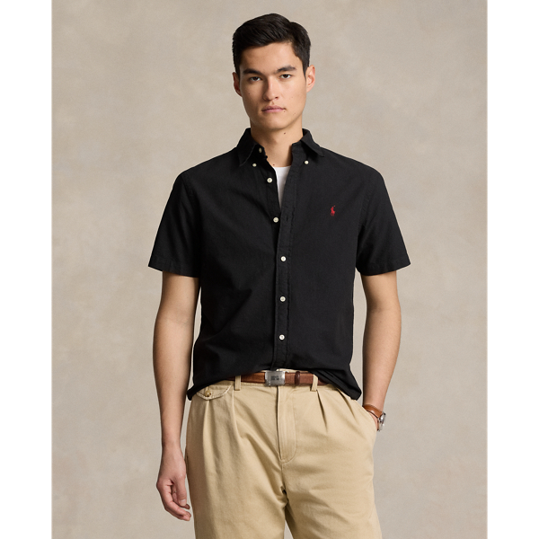 The Roth Black Short Sleeve Button Down