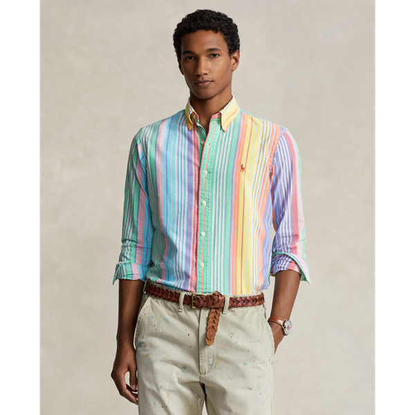 Classic Fit Striped Oxford Shirt