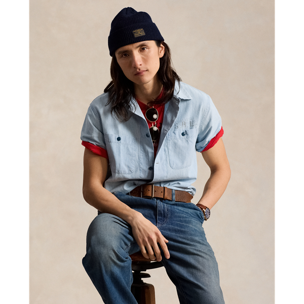 Classic-Fit Kurzarmhemd aus Chambray Polo Ralph Lauren 1