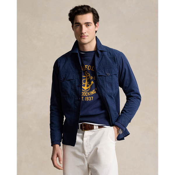 Washed Twill Overshirt Polo Ralph Lauren 1