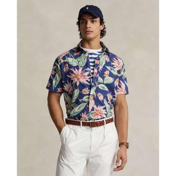 Classic Fit Floral Seersucker Shirt Polo Ralph Lauren 1
