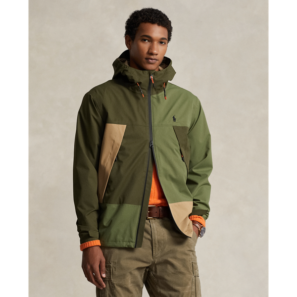 Colour-Blocked Water-Resistant Jacket