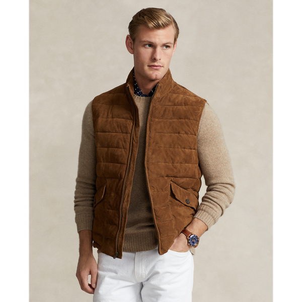 Quilted Suede Gilet