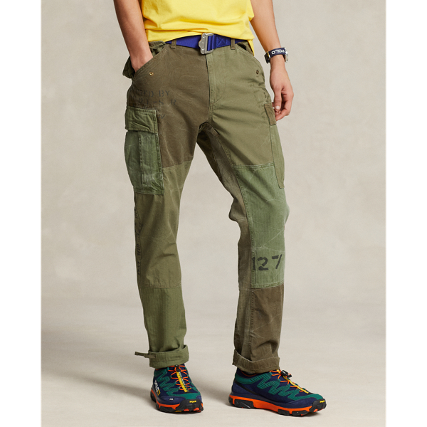 Slim Fit Patchwork Cargo Pant