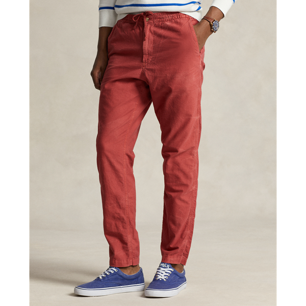 Classic Polo Men's Red Solid Mélange Slim Fit Stylish Jogger Pant