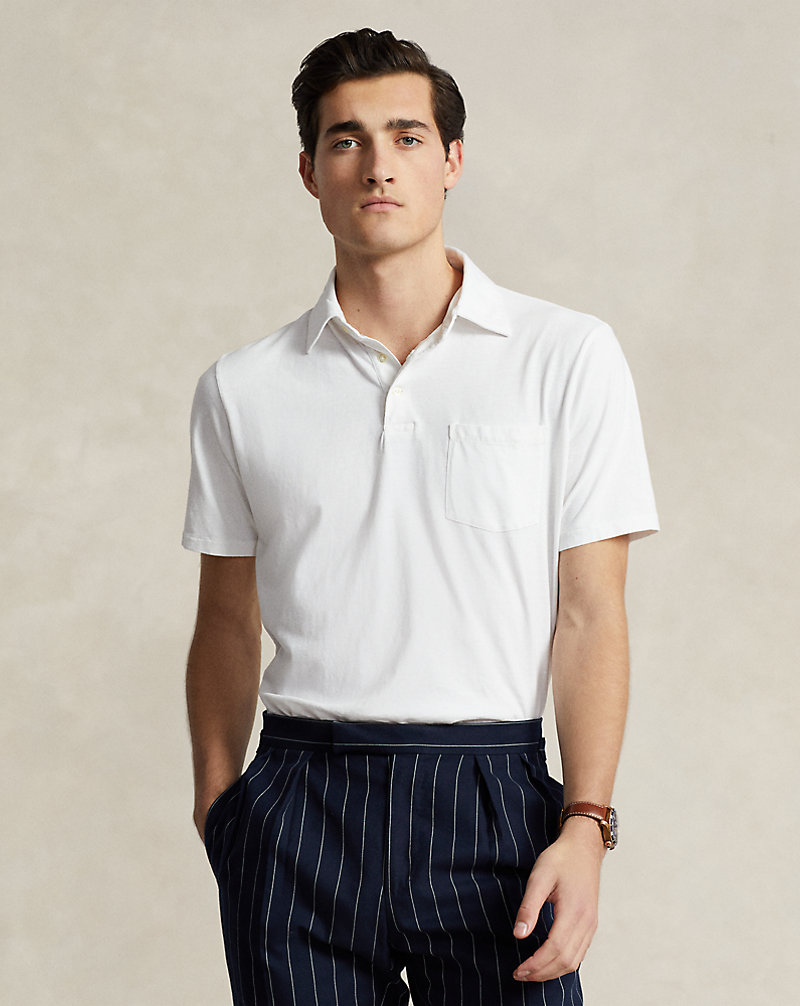 Classic Fit Cotton-Linen Polo Shirt Polo Ralph Lauren 1