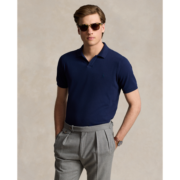 Classic Fit Stretch Mesh Polo Shirt