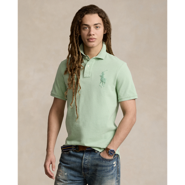 Classic Fit Big Pony Mesh Polo Shirt