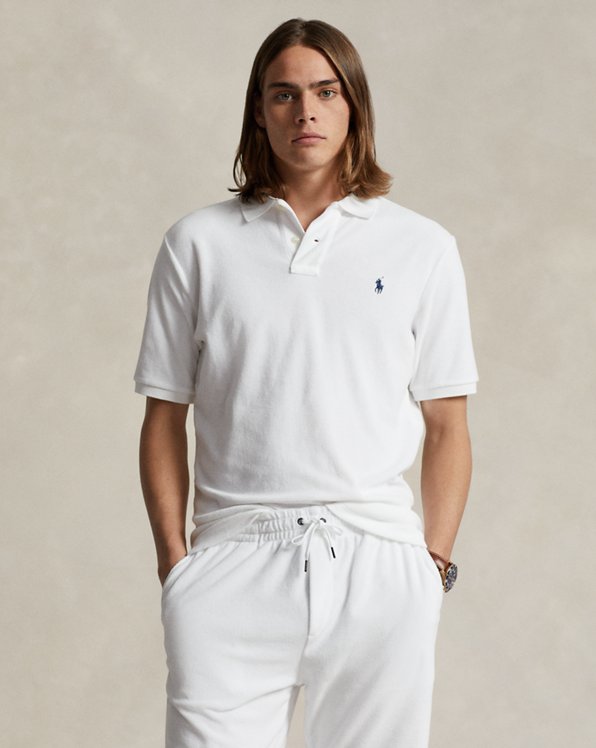 Classic-Fit Poloshirt aus Frottee