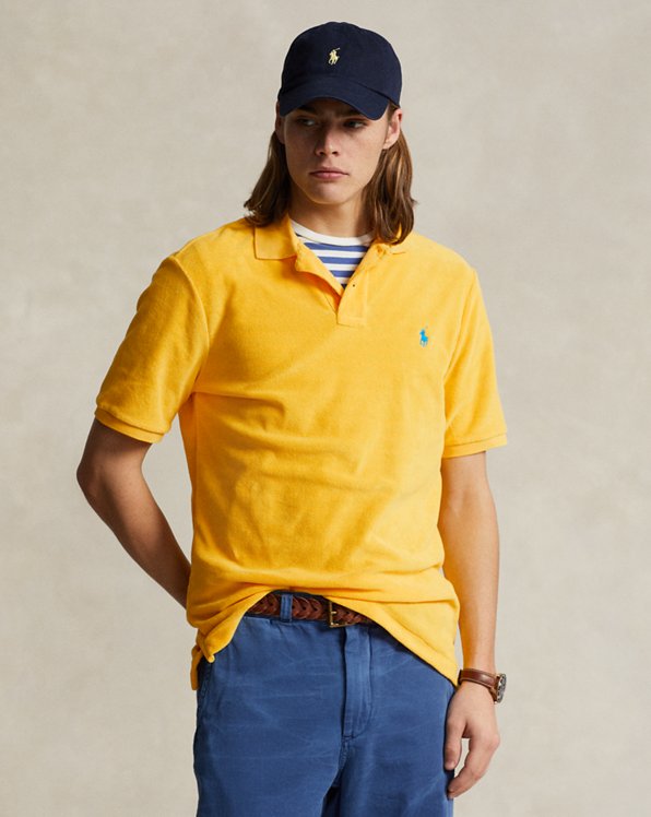 Classic-Fit Poloshirt aus Frottee