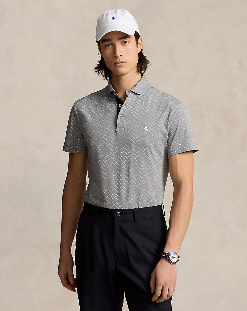 Tailored Fit Club-Herringbone Polo Shirt RLX Golf 1
