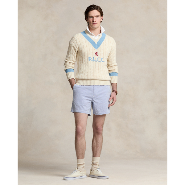 Mens seersucker shorts polo deals