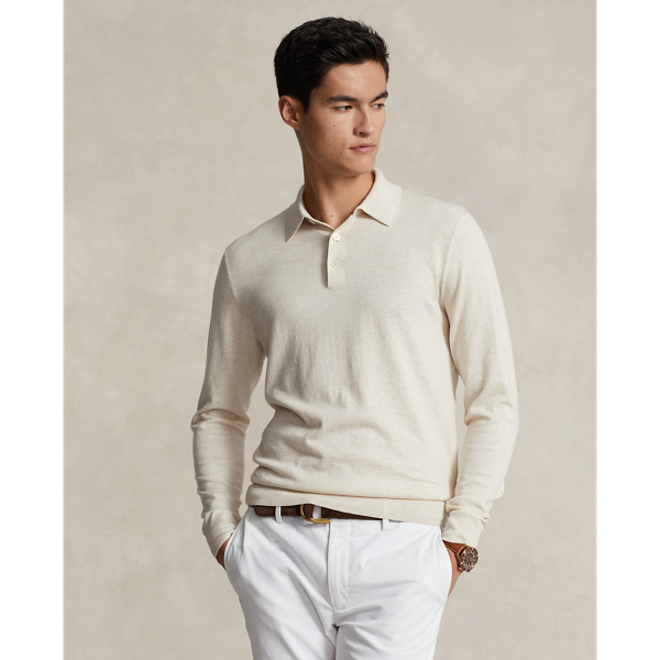 Cotton Polo-Collar Jumper