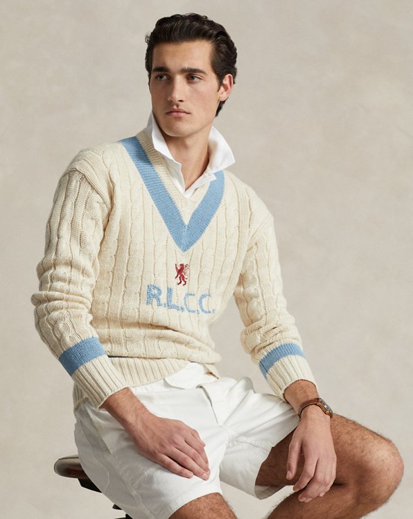 Camisola críquete algodão bordada
