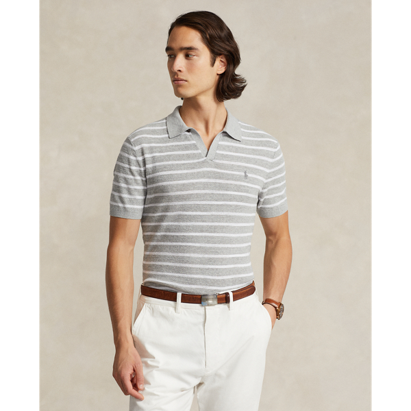 Striped Textured Cotton-Linen Jumper Polo Ralph Lauren 1
