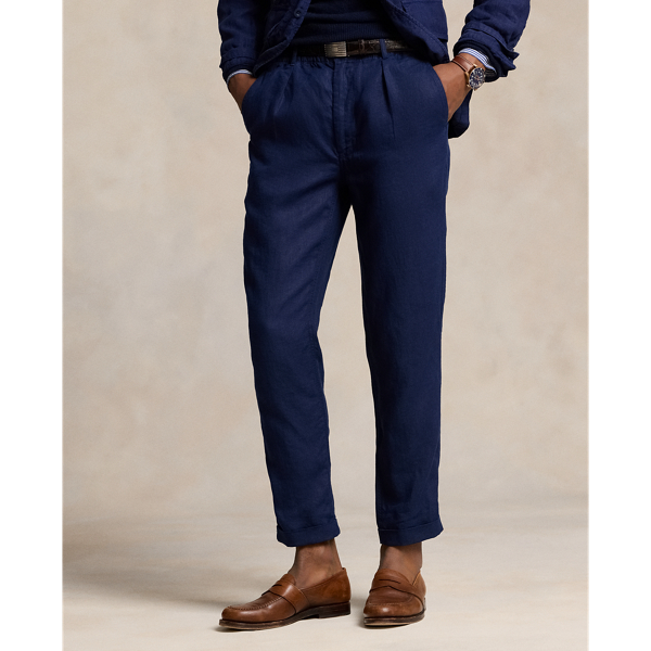 Polo Ralph Lauren TENNIS PANT FLAT FRONT - Trousers - newport navy