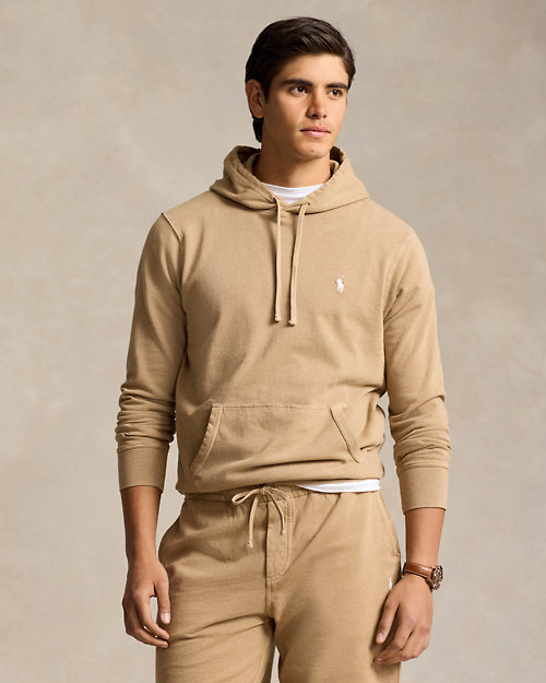 Ombre Cotton-Linen Terry Hoodie