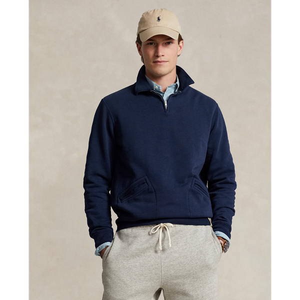 Fleece Collared QuarterZip Sweatshirt for Men Ralph Lauren® UK