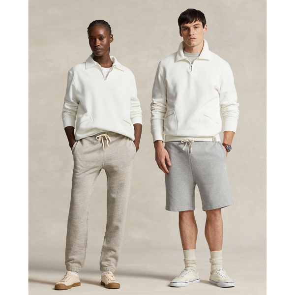 Fleece Collared QuarterZip Sweatshirt