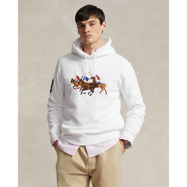 Triple-Pony Fleece Hoodie