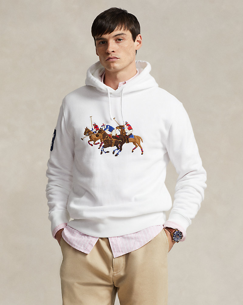 Fleece hoodie met Triple-Pony Polo Ralph Lauren 1