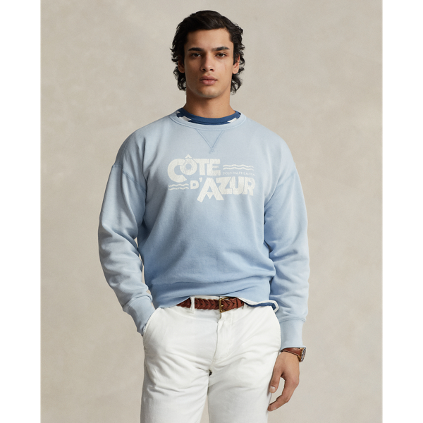 Vintage Fit Fleece Graphic Sweatshirt Polo Ralph Lauren 1
