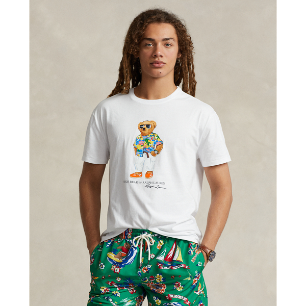 Classic-Fit Jersey-T-Shirt mit Polo Bear