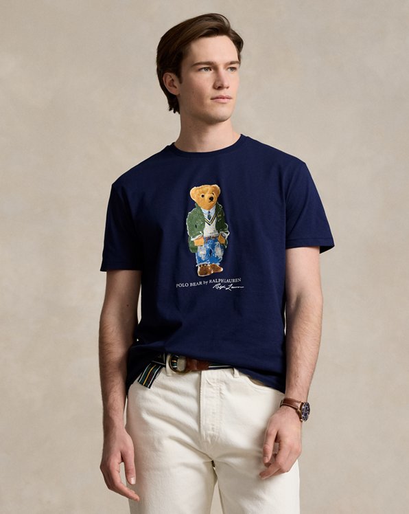 Classic fit jersey T-shirt met Polo Bear