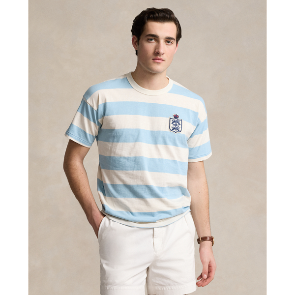 Vintage Fit Striped Slub Jersey T-Shirt Polo Ralph Lauren 1