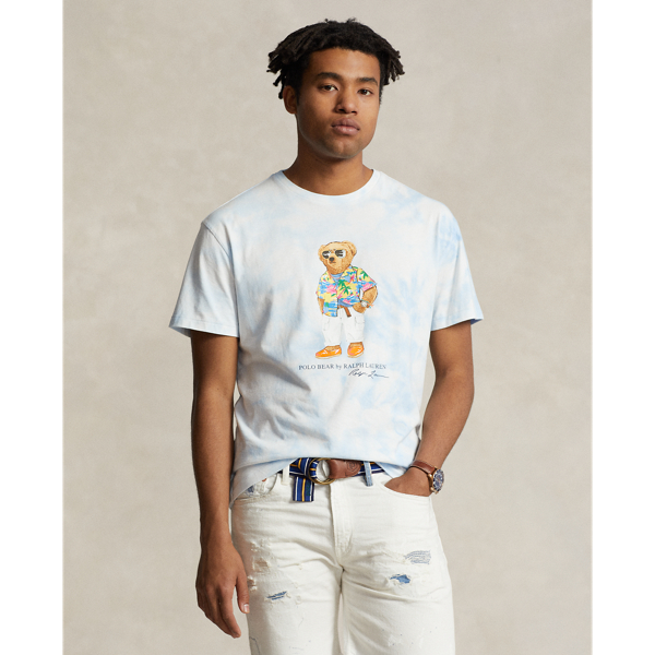Classic-Fit Batik-T-Shirt mit Polo Bear für Herren | Ralph Lauren® DE