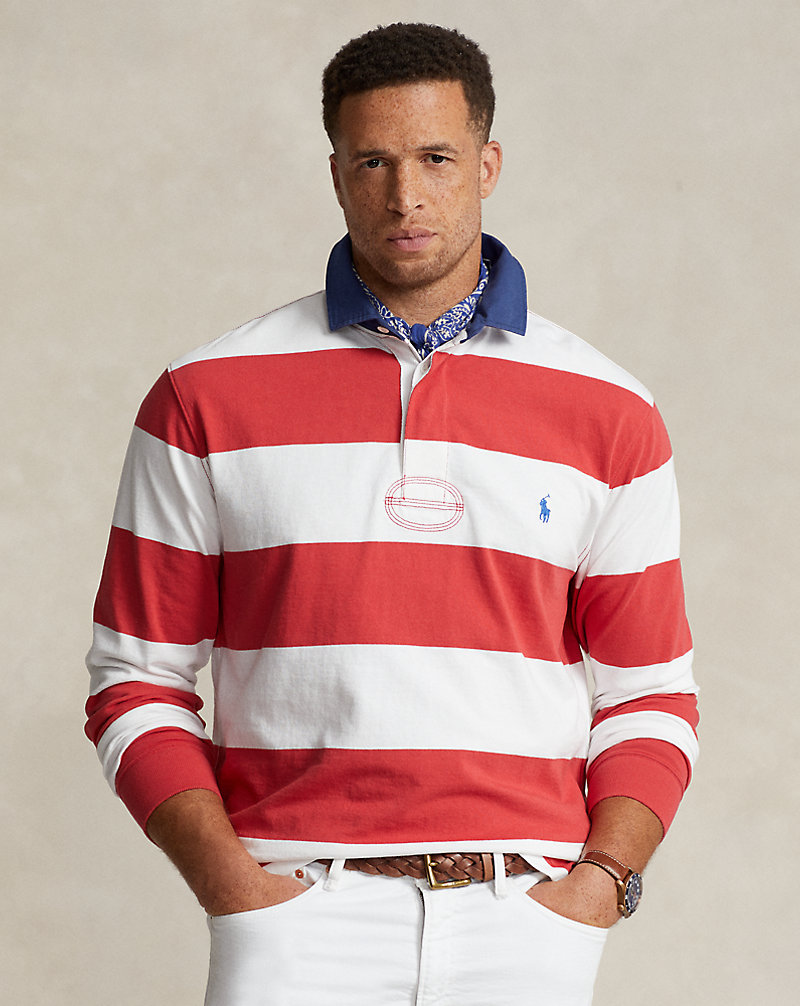 Striped Jersey Rugby Shirt Big & Tall 1