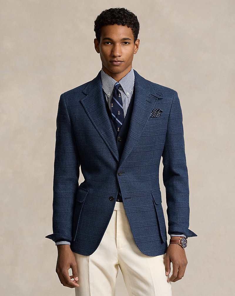 O casaco RL67 de lã e linho axadrezado Polo Ralph Lauren 1