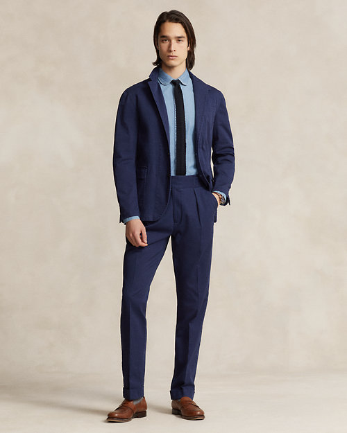 Buckled Chino Suit Trouser