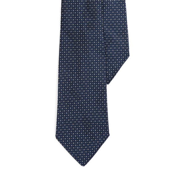 Vintage-Inspired Micro-Neat Silk Tie