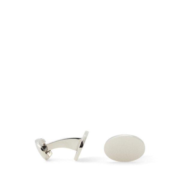 Sterling Silver Oval Cufflinks